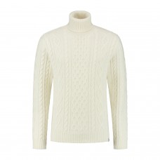 M Essential Cable Sweater - White