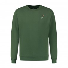 M Blue Fleece Hiker Sweater - Cilantro 