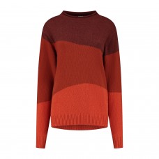 Dames Essential Graphic Sweater - Rust Mix
