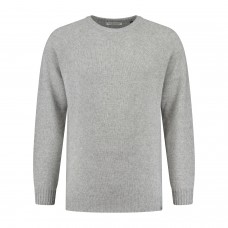 Heren Woolcel Pullover - Grey Melange