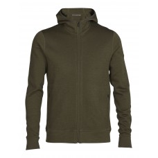 Heren Elemental LS Zip Hood-Loden