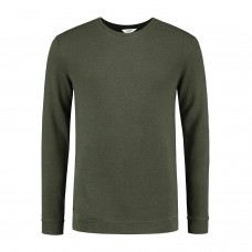 Heren Denimcel Sweater – Deep Green 