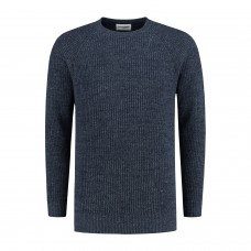 Heren Essential Everyday Sweater - Blue/Navy