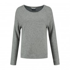 Dames Relax Raglan Sweater - Light Grey