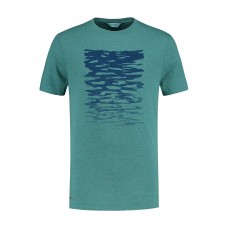 Heren Denimcel Ripple T-shirt - Smaragd