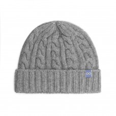 Cable Beanie - Light Grey 