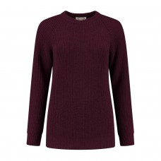 Dames Essential Sweater - Bordeaux Melange 