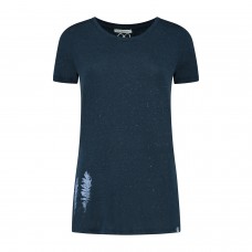 Dames Denimcel Melange Feathers T-shirt - Dress Blue