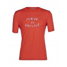 Heren Tech Lite II SS Tee Move to Natural - Lava / Maat M