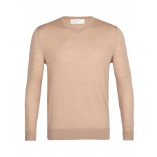 Heren Wilcox LS V Sweater - Praline / Maat M