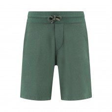 Heren Blue Fleece Jogpant Short - Cilantro