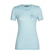 Dames Tech Lite II SS Tee Mountain Lake - Haze / Maat S