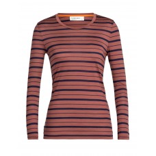 Dames Wave LS Tee Stripe - Grape/Midnight Navy / Maat S