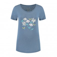 Dames Denimcel Spring Garden Tshirt - Indigo